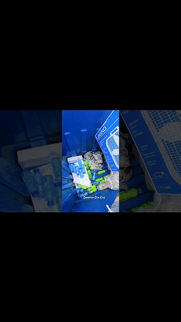 Only fans in a dumpster WOW what a waste!