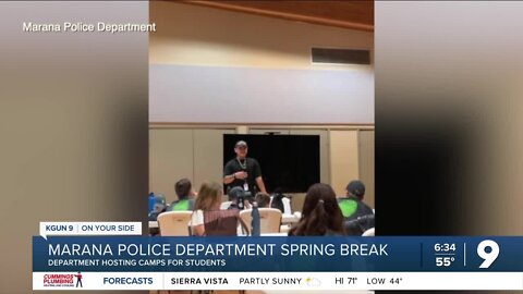 Marana Police Department hosts kids spring break camp