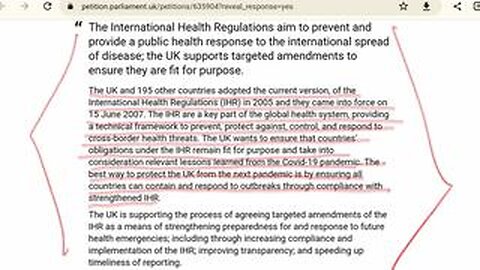 WHO Says Covid is Over?/ WHO International Health Regulations/ Global Pandemic Treaty