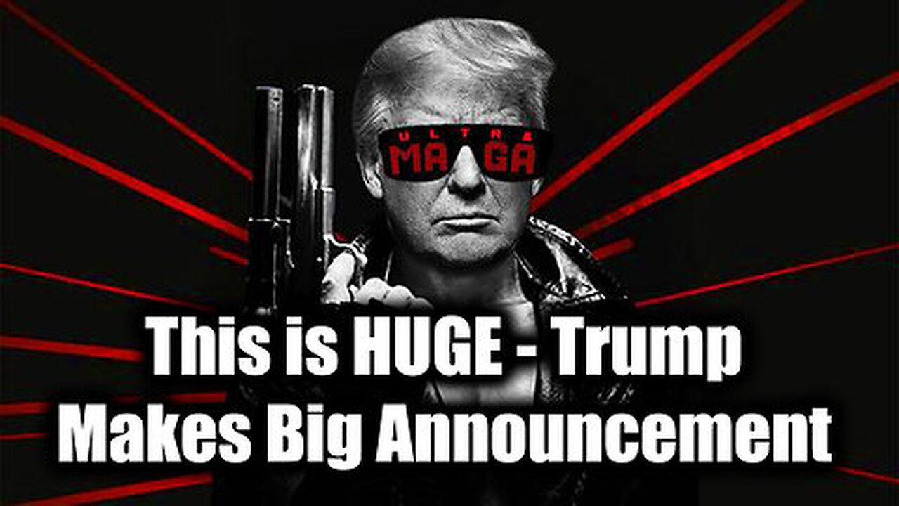 This is HUGE (Don't Miss) - Trump Makes Big Announcement