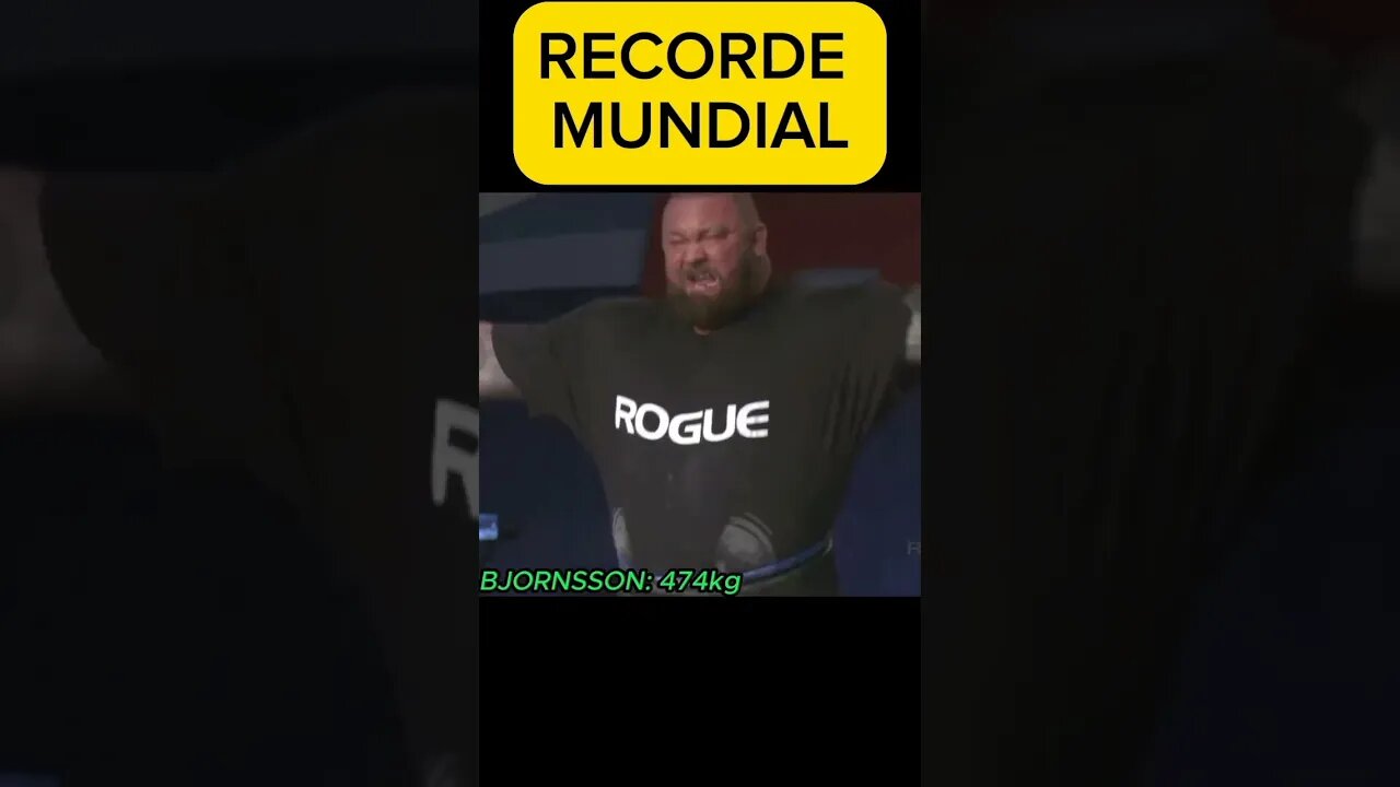 Recorde Mundial de Deadlift de 474kg na Barra Elefante de Hafthor Bjornsson