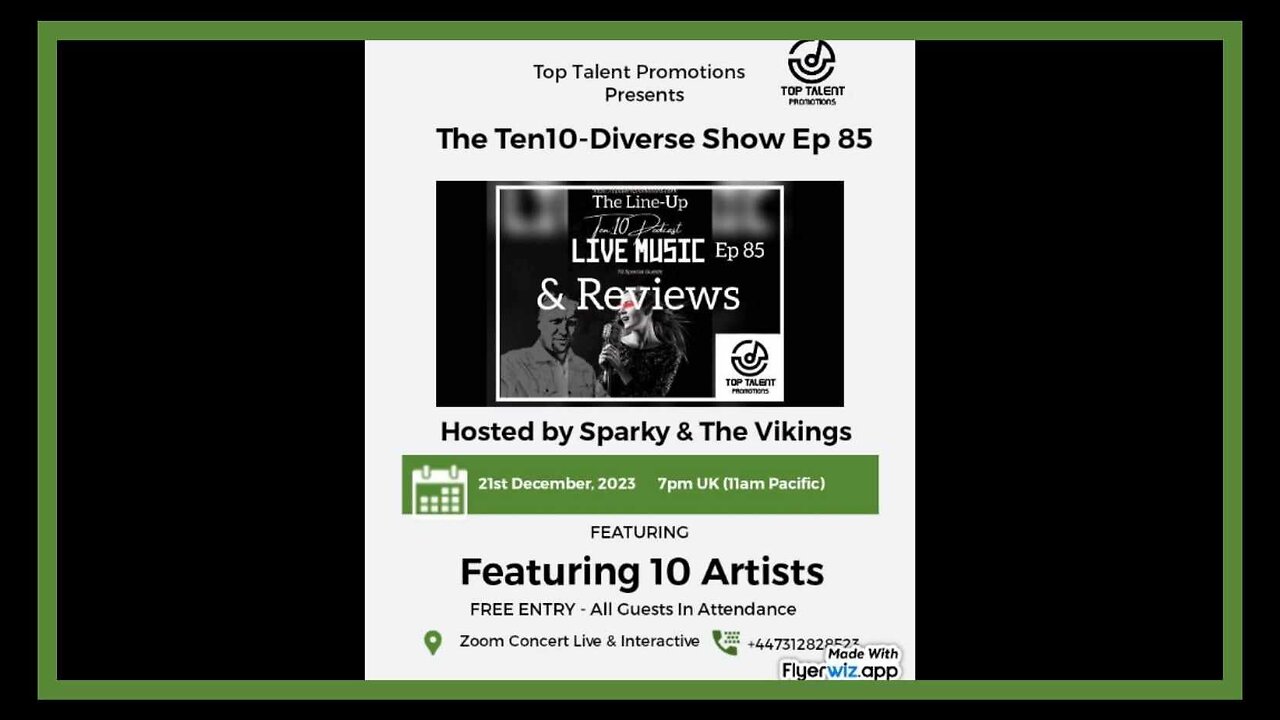 Sparky's Ten10-Diverse Show Ep 85