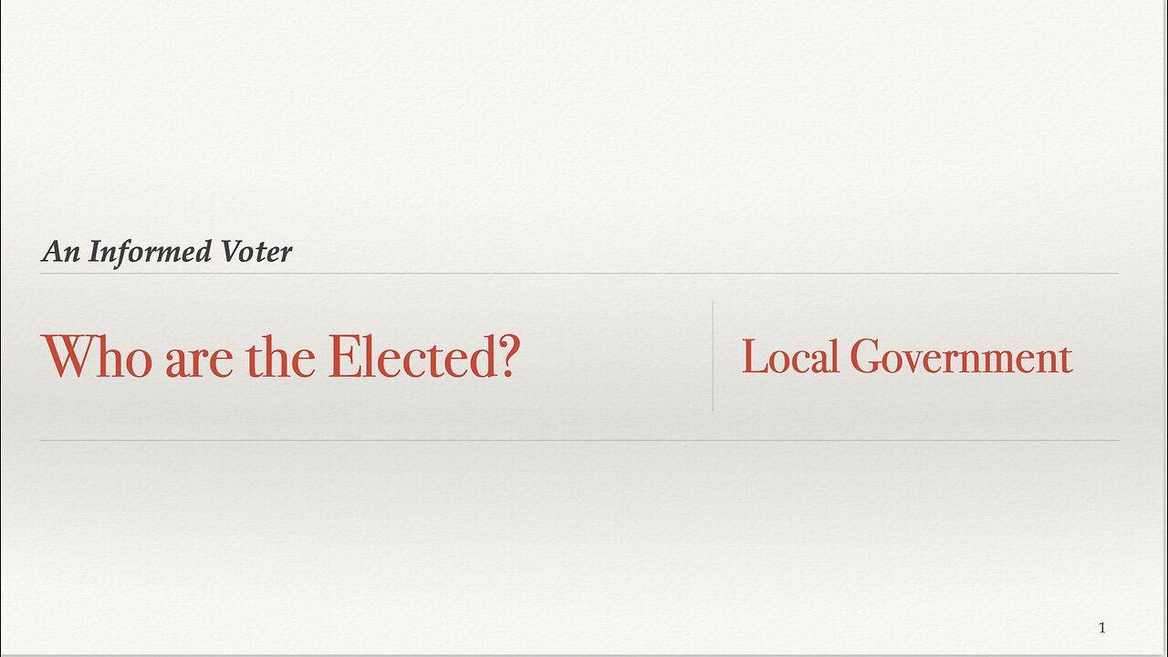 #13 -Who are the Elected? Local Government - Linn, Benton & Marion Counties - Skeet Arasmith