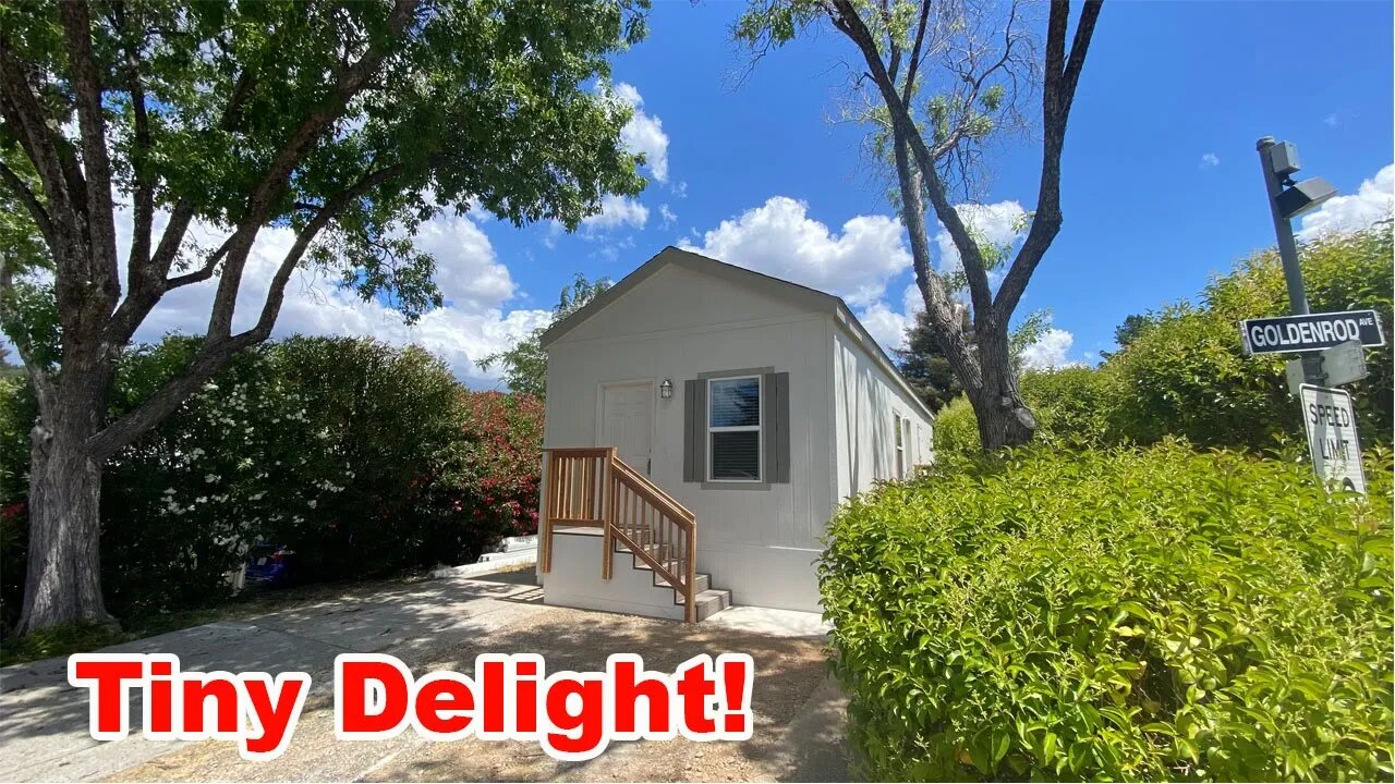 Single Wide Mobile Home Tour in Edgewood Village #68. Senior Community. Tiny Home Tour. For Sale!