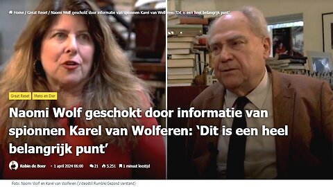 Gesprek tussen Naomi Wolf en Karel van Wolferen.