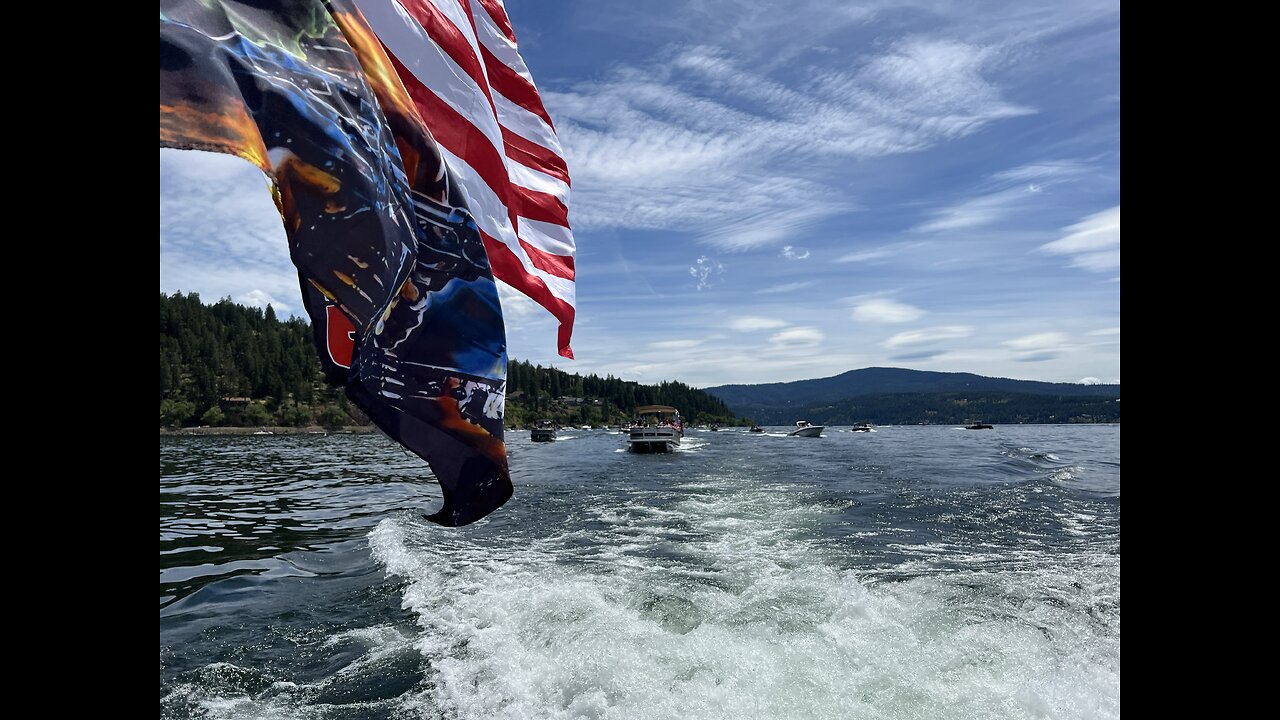 Trump Boat Parade on Lake Coeur d Alene!