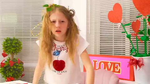Nastya helps people on Valentine's Day