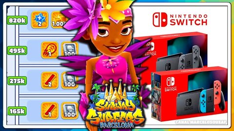 Subway Surfers Barcelona 2022 | 5 Anos do Nintendo Switch | Recorde com Carmen Shake