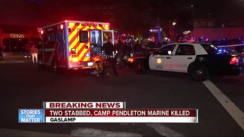 Police identify downtown San Diego stabbing victim as Marine