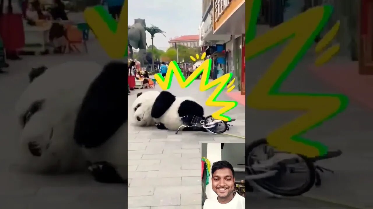 Cute panda πΌπ #viral #comedy #duetswithrinkujha