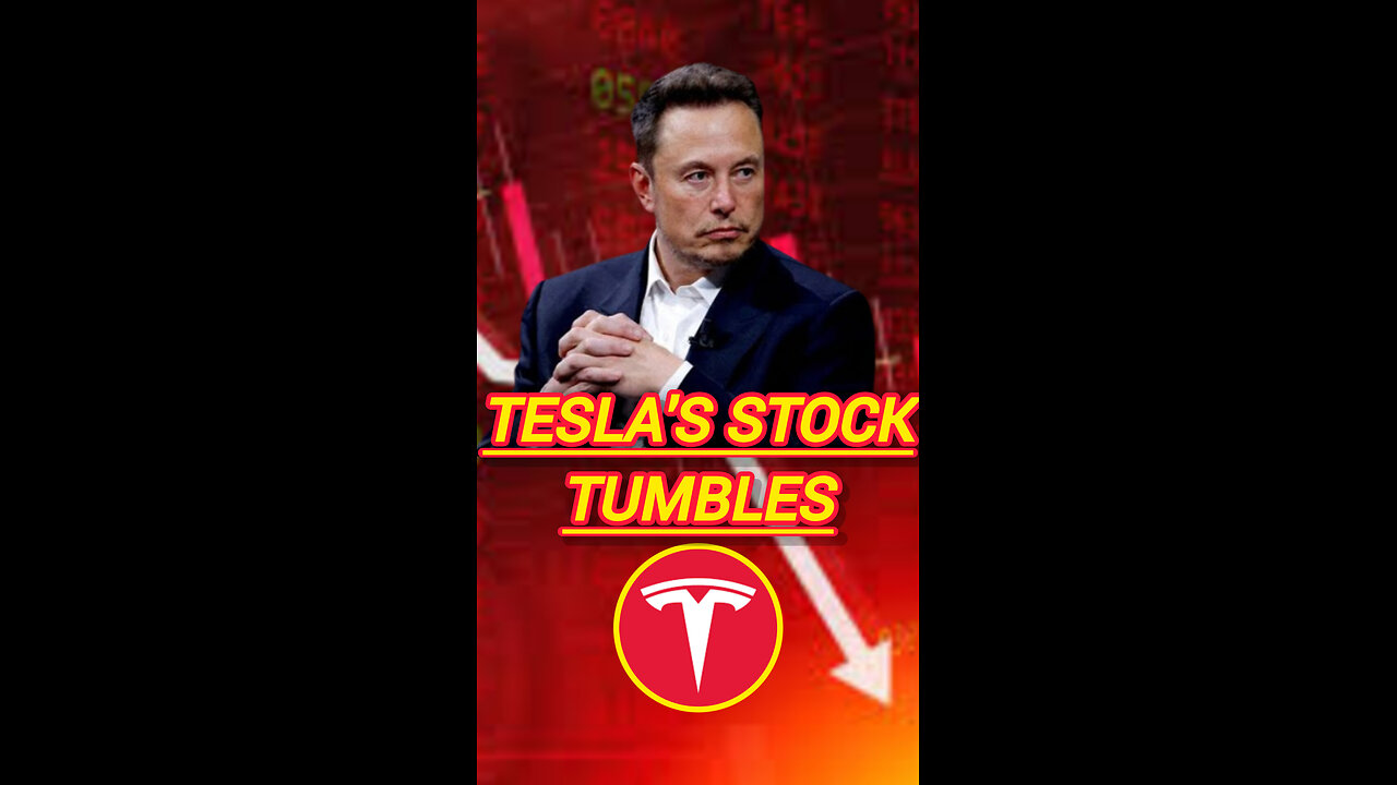 tesla's stock tumbles #viral #tesla