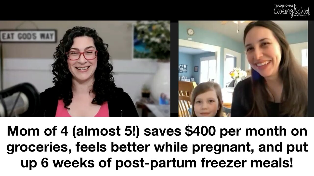 How Deidre saved $400/mo, felt better while pregnant, & put up 6 weeks of post-partum freezer meals!