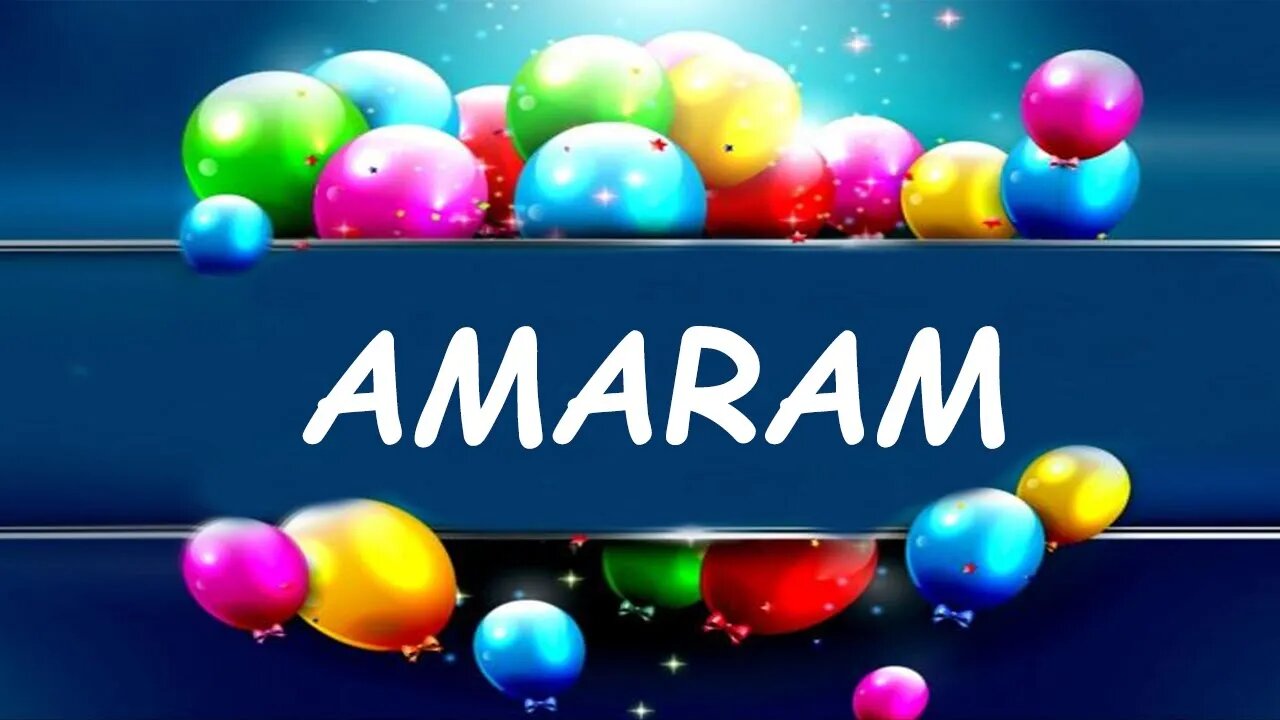 Happy Birthday to Amaram - Birthday Wish From Birthday Bash