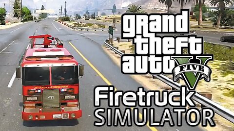 GTA 5 (Grand Theft Auto 5) Firetruck