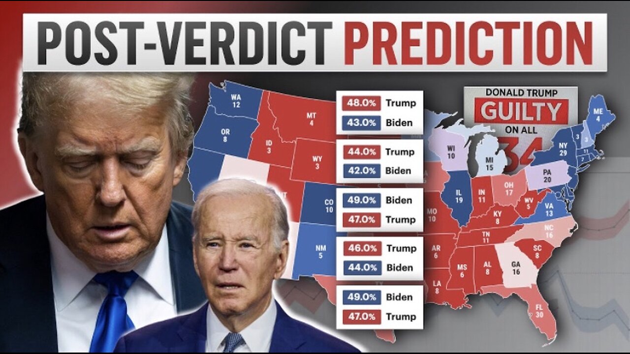 Trump CONVICTED, Polls Show Little Effect on 2024 Battleground Map