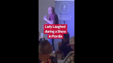 Lady laughed like a cuckoo grunt