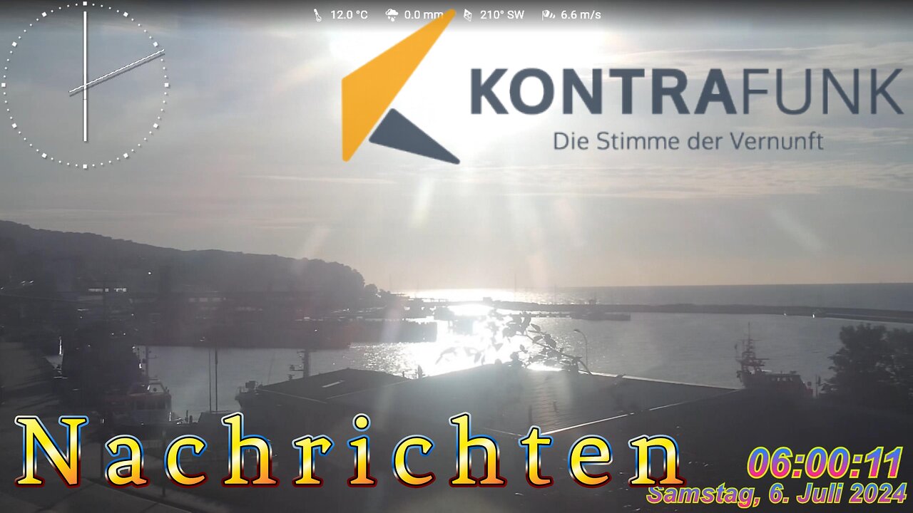 Nachrichten im Kontrafunk 06.07 2024 - 06:00 Uhr #glaubewenig, #hinterfragealles, #denkeselbst