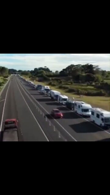 New Zealand Trucks & Campers on their way to block Parliament in Wellington