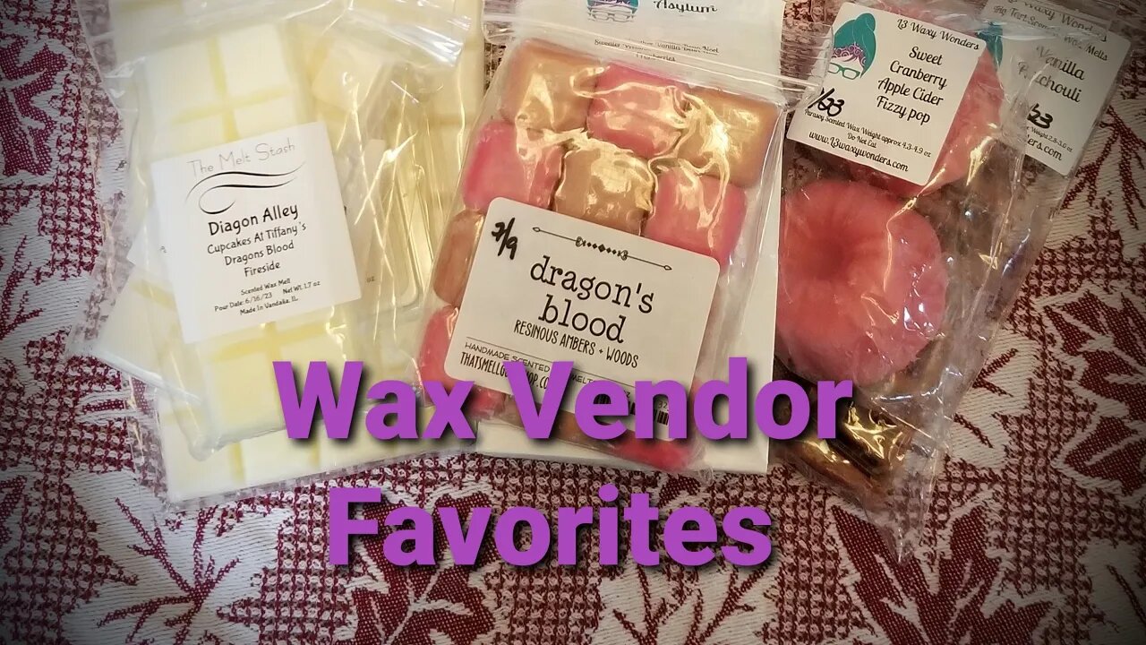 Wax Vendor Top 10 Scents - Nov. 2023