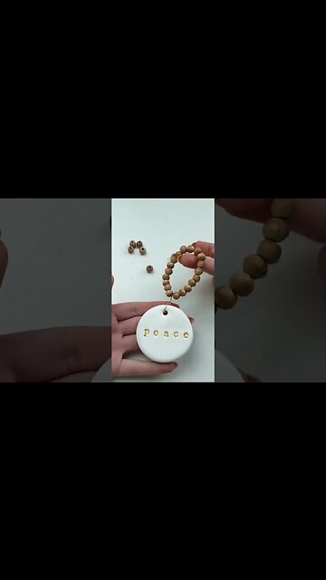 Polymer Clay Christmas Ornament #shorts #diychristmas #clayornament #christmascrafts #diyornaments