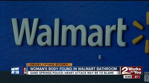 Woman's body found in Walmart bathroom