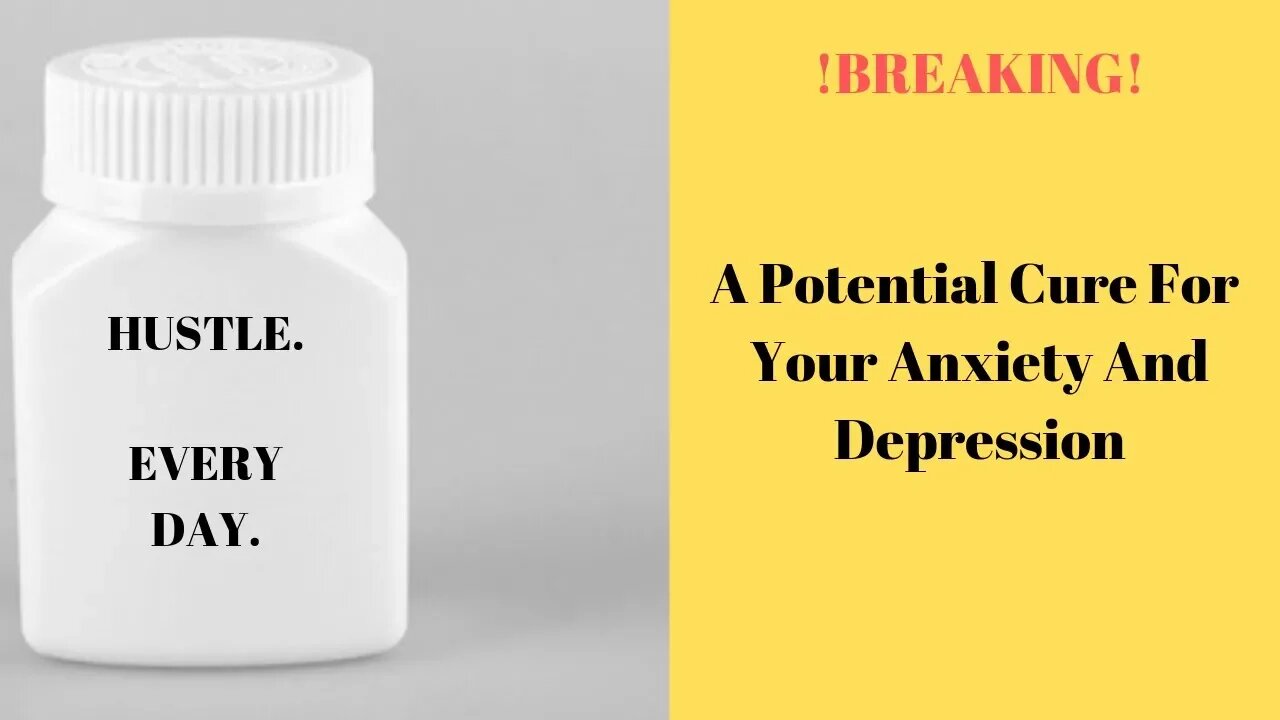 1 Low-key Way To Deal With Anxiety, Depression/Suicidal Thoughts. A Possible Cure-All?