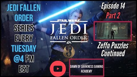 StarWars Jedi Fallen Order Series Ep 14 Part 2 - Zeffo Puzzles Continued