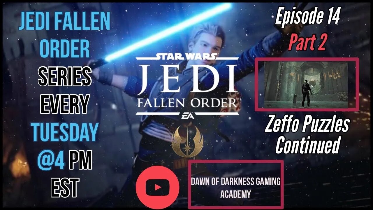 StarWars Jedi Fallen Order Series Ep 14 Part 2 - Zeffo Puzzles Continued