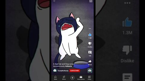 A Sad Cat and Dog song l tootymcnoty#shorts