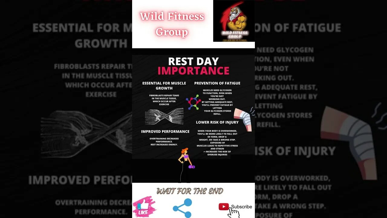 🔥 Importance of the rest day🔥#shorts🔥#wildfitnessgroup🔥9 April 2022🔥