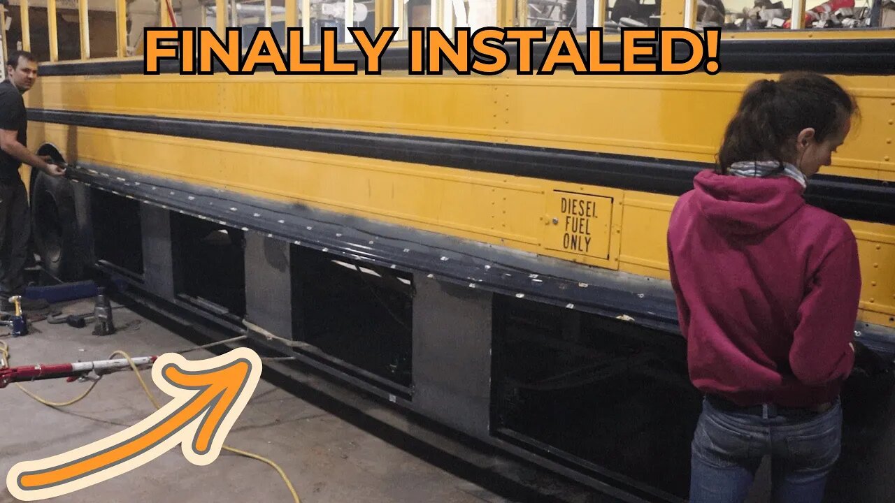 Installing Our Underbay Walls! Skoolie Build Series