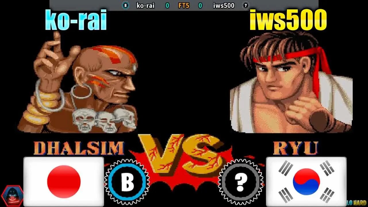 Street Fighter II: The World Warrior (ko-rai Vs. iws500) [Japan Vs. South Korea]