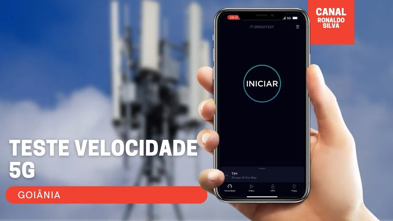 Teste de velocidade na rede 5G - Goiânia BR