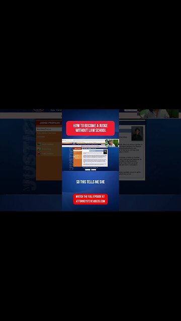 How to become a JUDGE without LAW SCHOOL