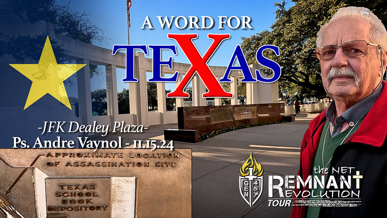 Ps. Andre Vaynol - A Word for Texas at JFK Dealey Plaza, Dallas, Tx | 11.15.24