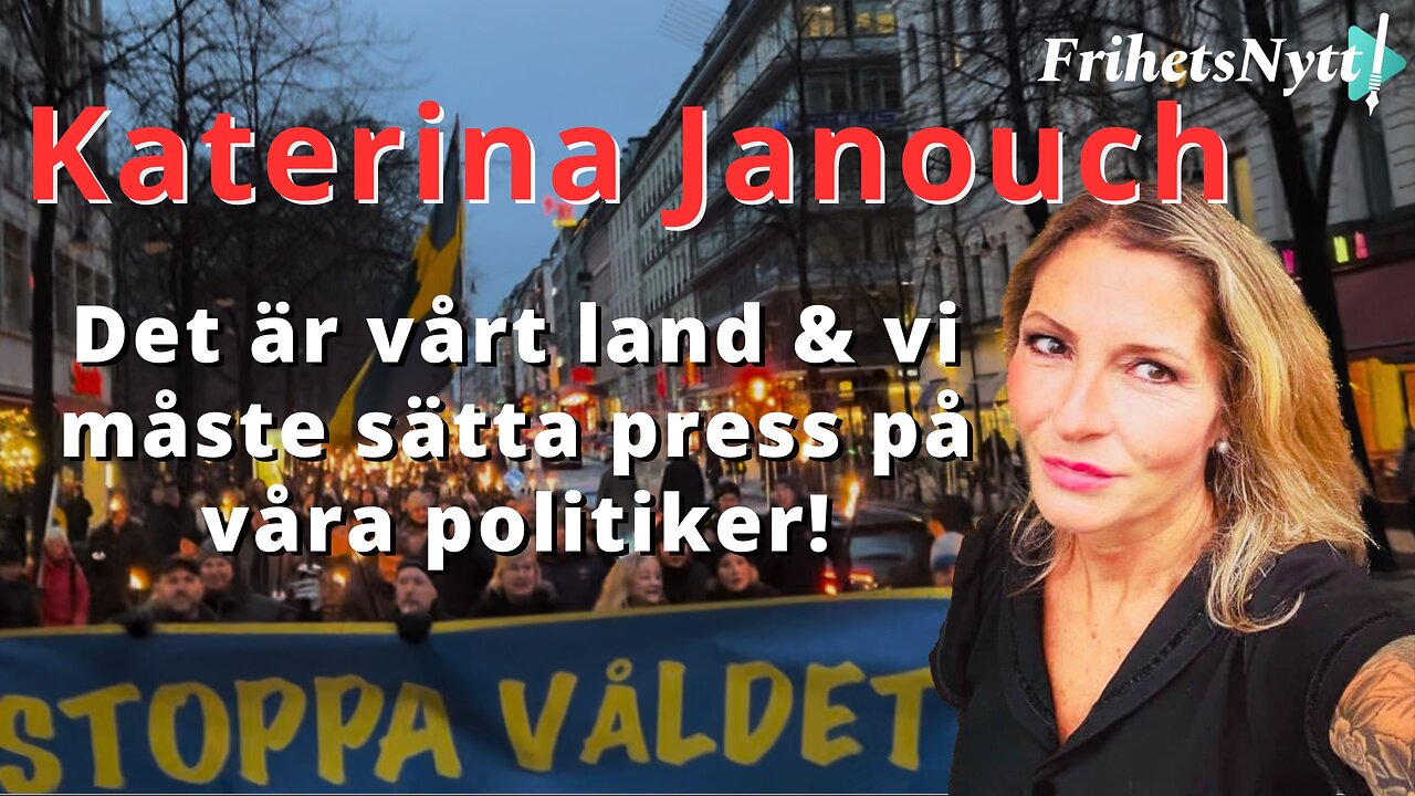 "Vi måste sätta press på våra politiker" - Katerina Janouch på Kärleksmanifestationen