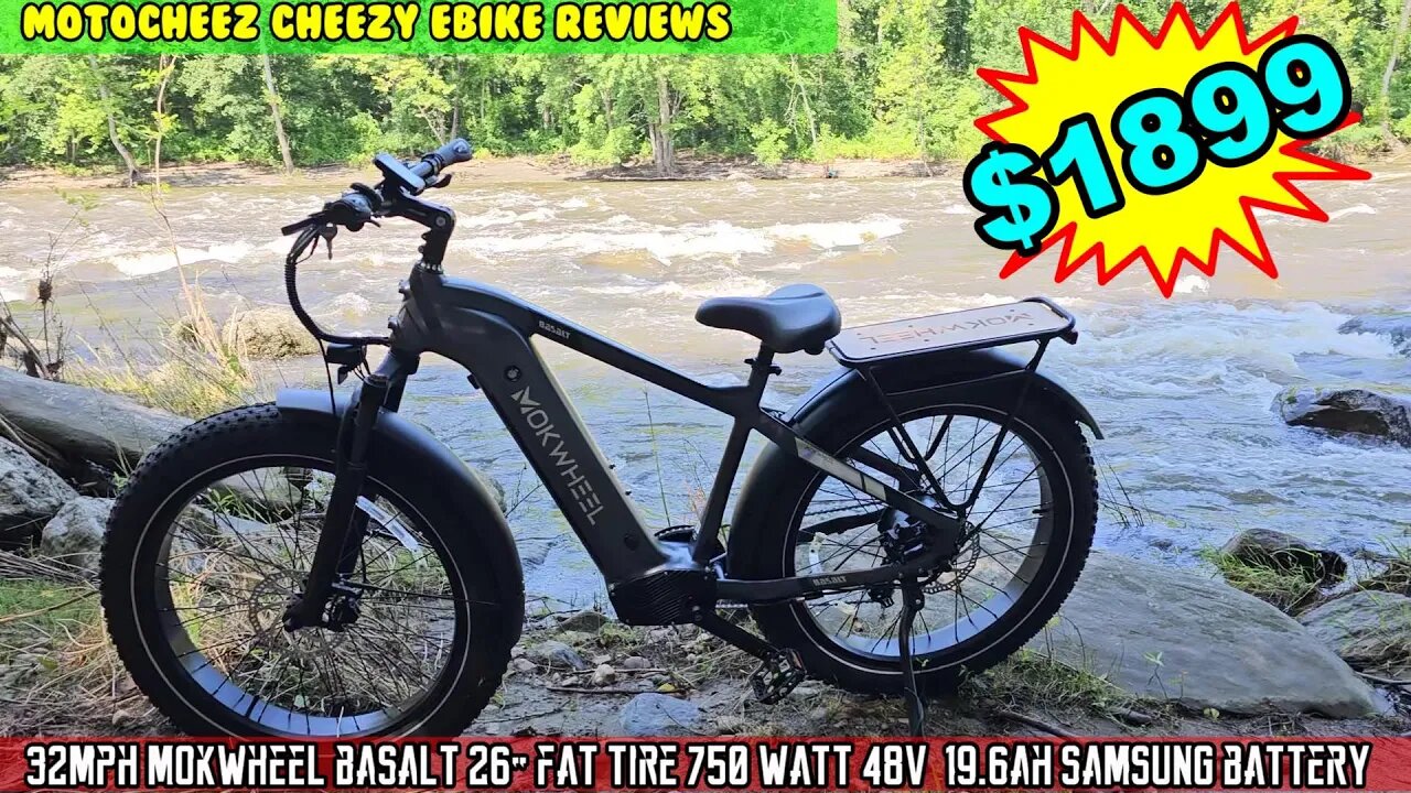 33mph MOKWHEEL Basalt Torque sensor 26" fat tire E-bike, 750W 48v 19.6ah. optional Power inverter