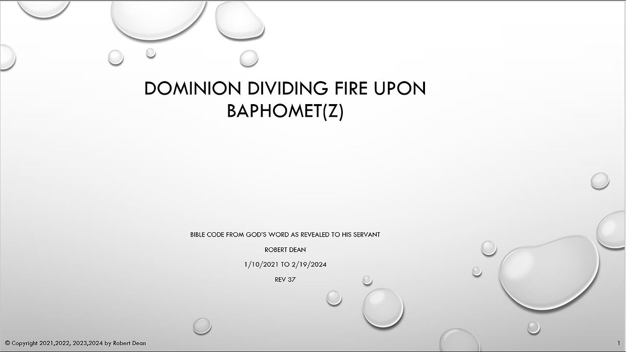 Dominion Bible Code Part 2 The Villains V37