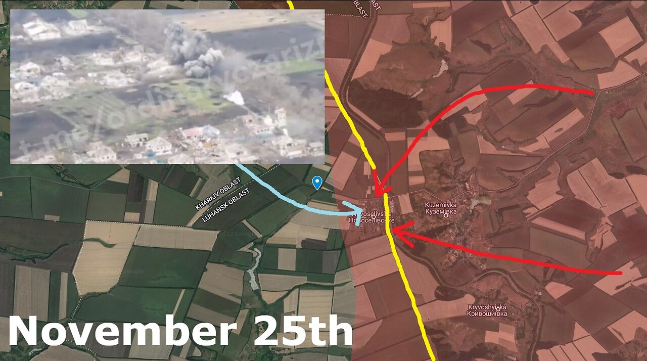 Russia-Ukraine War: Russia Retakes Novoselivske - November 25th