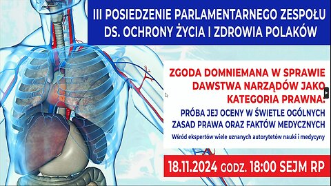 III POSIEDZENIE PARLAMENTARNEGO ZESPOŁU DS. OCHRONY ŻYCIA I ZDROWIA POLAKÓW