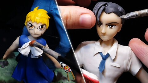 Detailed sculpture of Zatch Bell (mold-free craftsmanship)