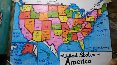 How to draw USA map SAAD