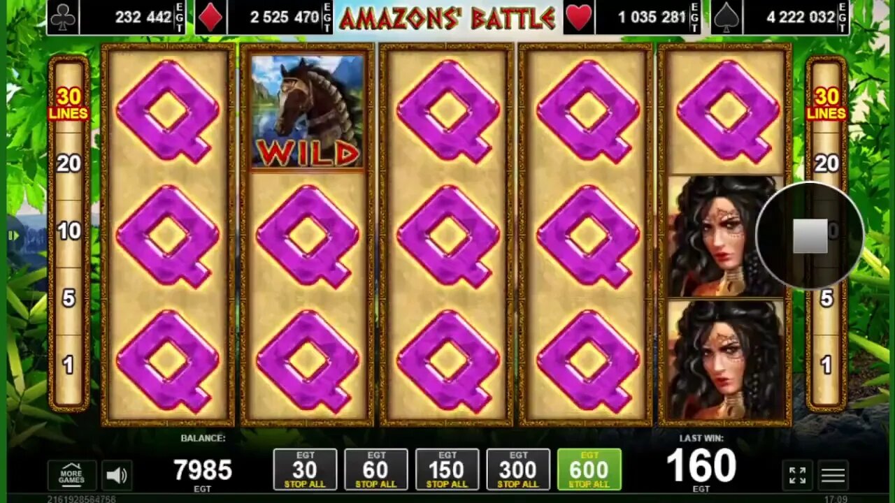 40 AMAZONS BATTLE BIG WIN EGT