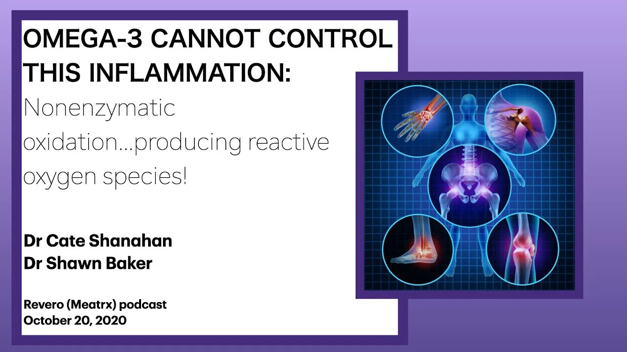 Cate Shanahan, Shawn Baker: OMEGA-3 CANNOT CONTROL THIS INFLAMMATION: Nonenzymatic oxidation!