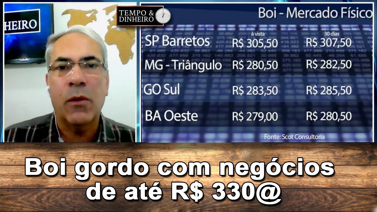 Boi gordo firme tem escalas curtas e negócios de até R$ 330@