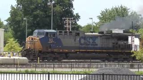 CSX I168 Intermodal/Autorack Train from Fostoria, Ohio July 23, 2022