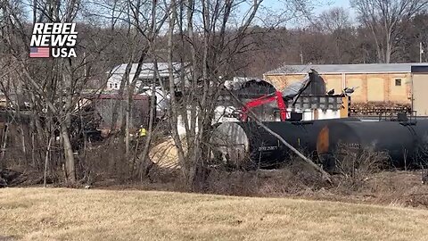 Rebel news on Ohio train derailment