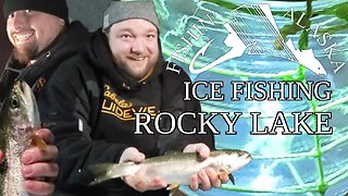 ICE FISHING 4 TROUT @ ROCKY LAKE, ALASKA + #10