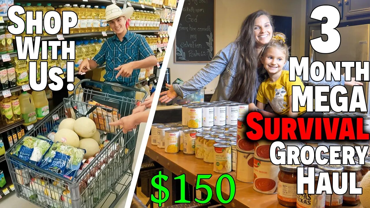 3 Month (MEGA!) Survival GROCERY HAUL ~ (CHEAP!) Bulk Foods ~ SAVING BIG! ~ Food Shortages