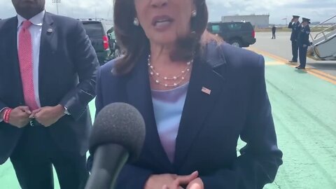 VP Harris Ignores Title 42 Question, Walks Away